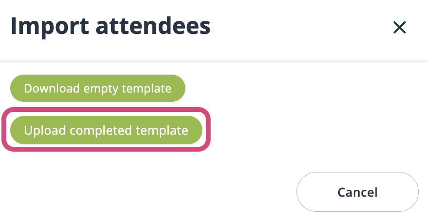  Cliquez sur le bouton "Télécharger le modèle complété".