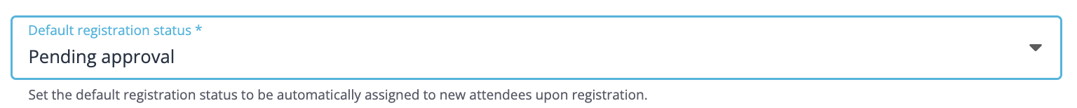 Séléctionner "en attente d'approbation" comme statut par défaut